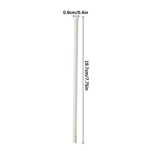 100 White Biodegradable Paper Straws co-Friendly Biodegradable Drinking Straws Bulk for Party Supplies, Bridal/Baby Shower, Birthday, Mixed Drinks, Weddings, Restaurant, Food Service, Drink Stirrer