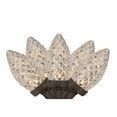 thumbnail image 1 of Northlight LED Faceted C9 Christmas Light - Warm White - 66' Brown Wire - 100ct, 1 of 4