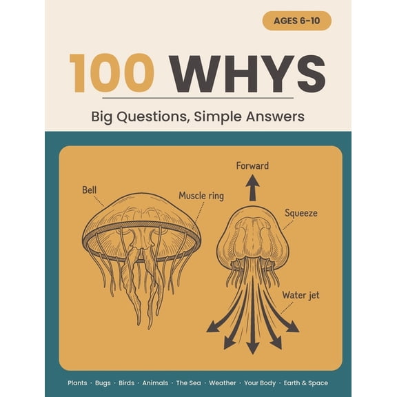 100 Whys 100 Whys: Big Questions, Simple Answers: An Illustrated Science Book for Curious Kids Ages 6-10, Book 1, (Paperback)