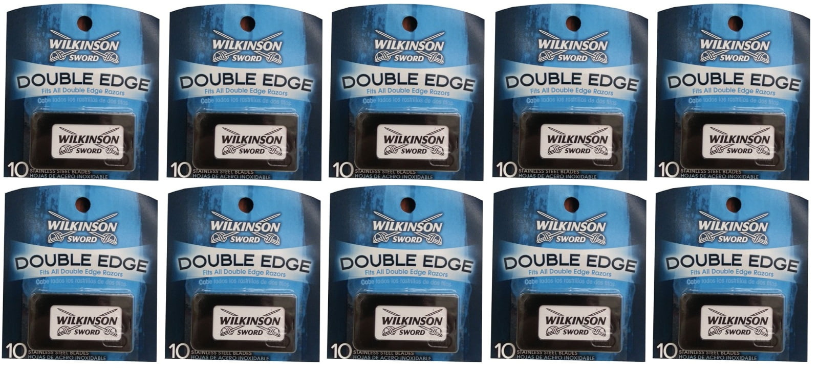 100 Wilkinson Sword Classic Double Edge Safety Razor Blades - Made in Germany