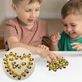 thumbnail image 1 of 100 Wooden Bee Trinkets Yellow Painted Flat Back, A Small Bee That Can Be Pasted (with Adhesive Backing), Usupdd 2025 100 Wooden Bee Trinkets Yellow, 1 of 6