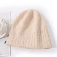 100 Wool Beanies Hat For Women Winter 2023 Solid Warm Soft Luxury Wool