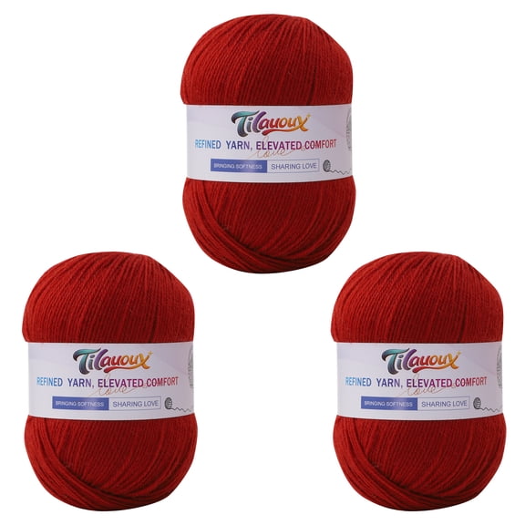 100% Wool Yarn - 100g / 240m (262 yds) #3 DK Light Worsted - 35 Colors (27 Solids + 8 Variegated) - 4-Ply Soft Knitting & Crocheting Yarn