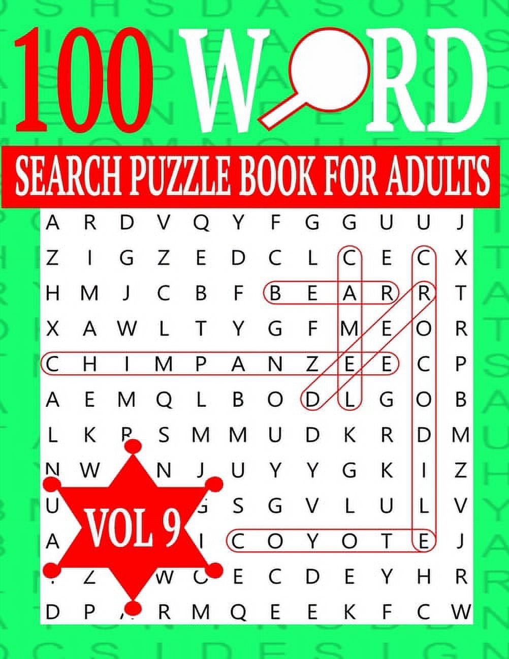 100 Word Search Puzzle Book For Adults: Word Search Puzzles for Adults ...