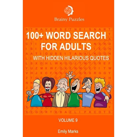 100+ Word Search for Adults : With Hidden Hilarious Quotes