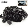 thumbnail image 1 of 100 X 8mm Bumper Clips Auto Car Hole Plastic Rivets Fastener Fender Push Pin, 1 of 5