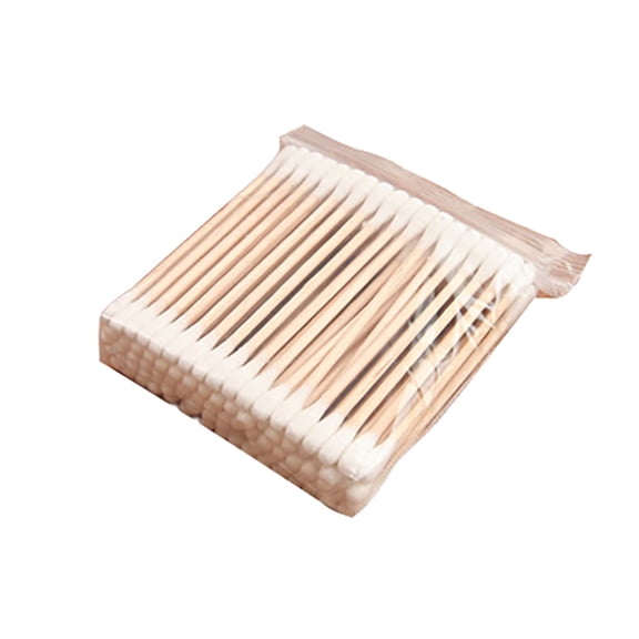 100 X Cotton Swabs Small Head Cotton Swabs Microblading Swabs Wooden Y9E2
