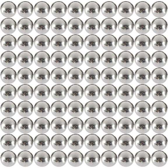 100 X Less Lethal .43 Cal Steel Bearing Balls 5.3 Grams Self Defense Less Lethal Practice Paintball