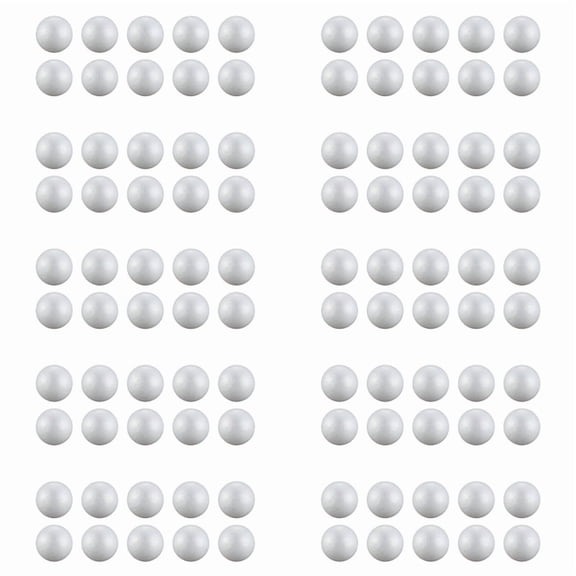 100 X Modelling Craft Polystyrene Foam Ball Sphere 10cm---White