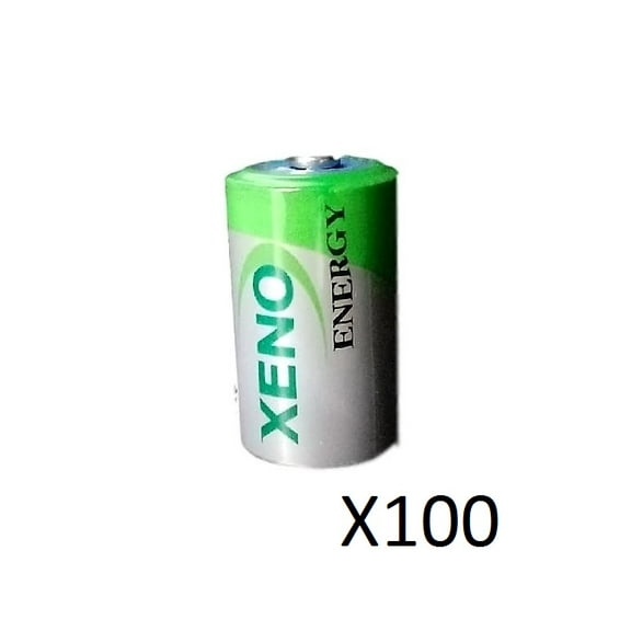 (100) XENO ER14252 1/2AA LITHIUM BATTERIES FOR TEKCELL SB-AA02SB-AA02P