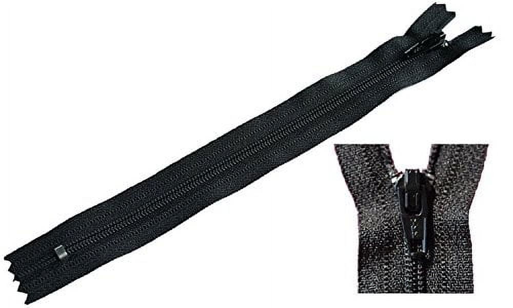 100 YKK Black #3 Skirt and Dress Zipper (72" Inches)