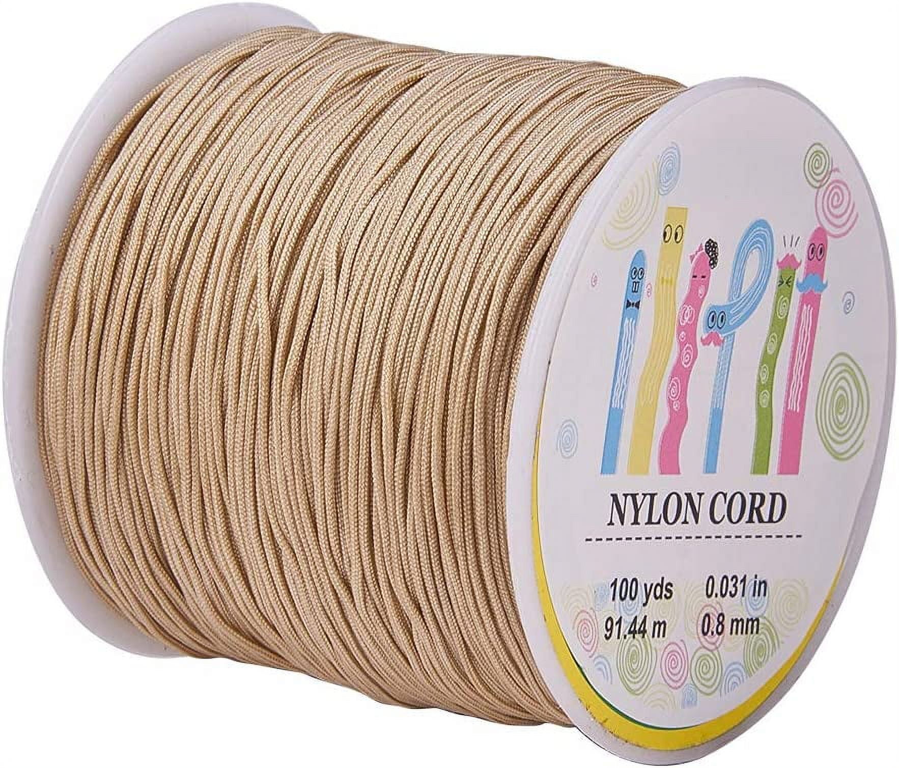 Nylon String for Bracelets, 25 Colors 1125 Yards Chinese Knotting Cord, 0.8 mm Nylon Cord for Jewelry Making, Beading, Necklaces, Kumihimo