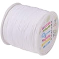 thumbnail image 1 of 100 Yards 0.8mm Nylon Beading String Chinese Knotting Cord Nylon Kumihimo Macrame Thread Braided Lift Shade Cord for Blind Shade Mini Blind Cord Replacement String for Windows (White), 1 of 5