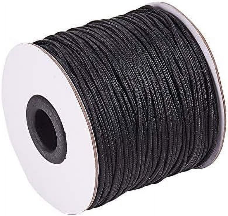 2mm Nylon Black Braided Nylon Cord/String - 4H