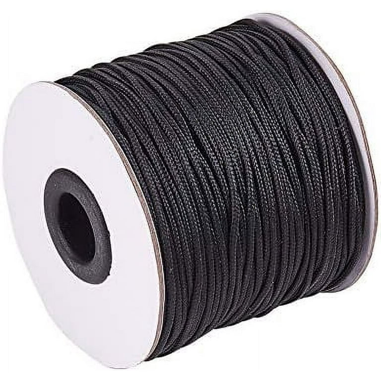 100 Yards 1.5mm Black Nylon Cord Replacement Braided Lift Shade Blind  String for Repair Gardening Plant Waist Beading String 