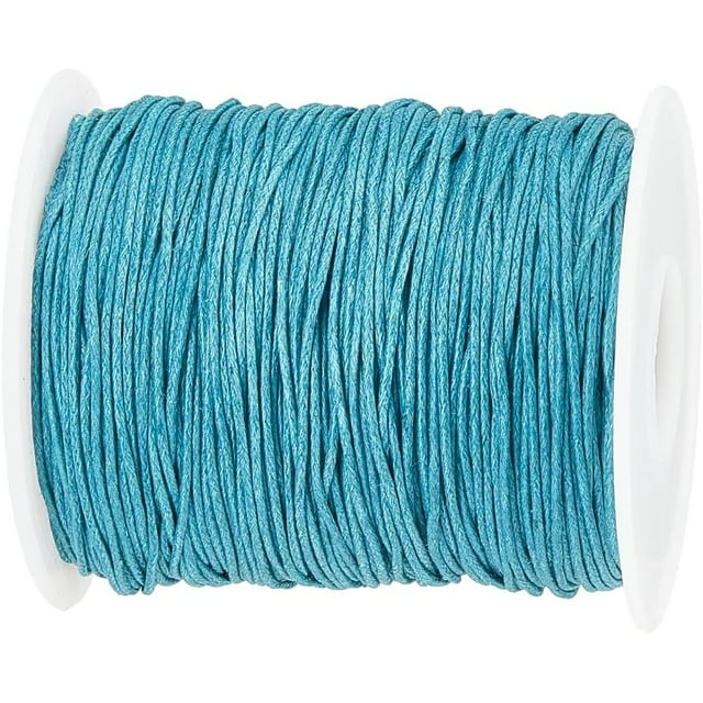 100 Yards 1mm Waxed Cotton Cord Thread Beading String for Bracelet