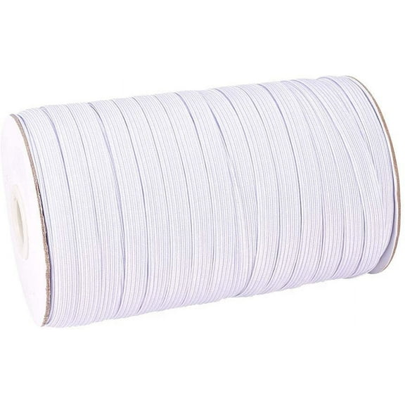 100 Yards 3/8"(8mm) Width Polyester Rubber Flat Elastic Stretch Band Cord Ribbon