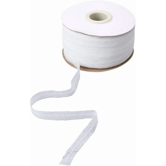 100 Yards 3/8 Inch White Nonwoven Thin Frayed Fabric Cloth Ribbon Trim with Spool Sheer Ribbons for Sewing Making Wedding Decorations Flower Bouquets Bows Gift Wrapping DIY Craft Supply for DIY White