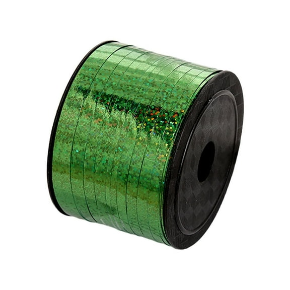 100 Yards Christmas Curling Ribbon, Metallic Shiny Christmas Ribbon, Balloon String Metal Curly Ribbon for Xmas Gift Wrapping Craft Holiday Decoration, 1 Roll, 0.2 In x 30 Ft