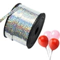 thumbnail image 1 of 100 Yards Crimped Curling Ribbon Roll 0.5Cm, Shiny Metallic Gift Wrapping String for Balloon Decoration, Party Supply, Silver, 1 of 4