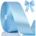 100 Yards Ribbon,1-1/2 Inch Sky Blue Satin Ribbon,Single Face Satin ...