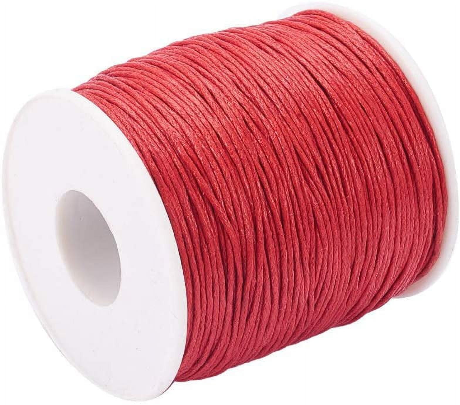 1MM Parachute Cord, Red Color Braided Knotting Cord, Shamballa Beading  String-100 Yards Reel 