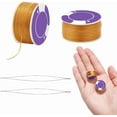 thumbnail image 1 of 100 Yards Seed Bead Thread 0.1mm Polyester String for Bracelets Special Coated Sewing Thread with 2 Pcs Big Eye Beading Needles for Leather Stitching Peru for diy making, 1 of 9