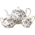 thumbnail image 1 of 100 Years Teapot Sugar Cream, 3 Piece Set Englsih Chintz 1940, Bone China, Multicolor, 1 of 6