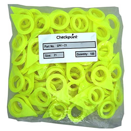 100 - Yellow 21mm Loose Lug Nut Indicator Wheel Nut Check Indicators