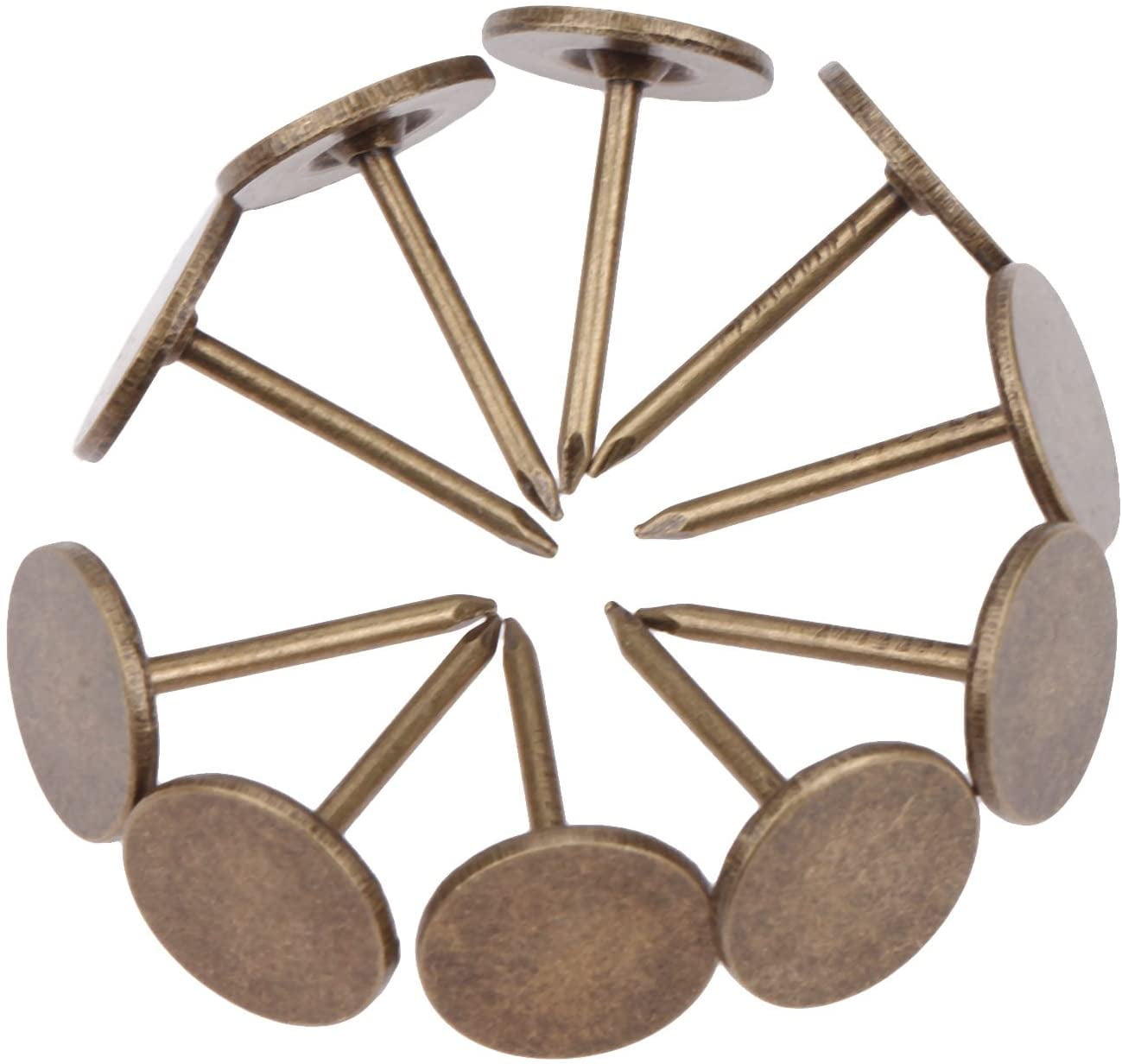 100 antique style flat headed iron nails, used for furniture, sofas