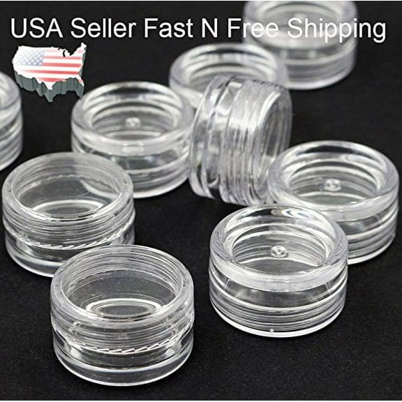 100 cosmetic makeup jar container 3mL