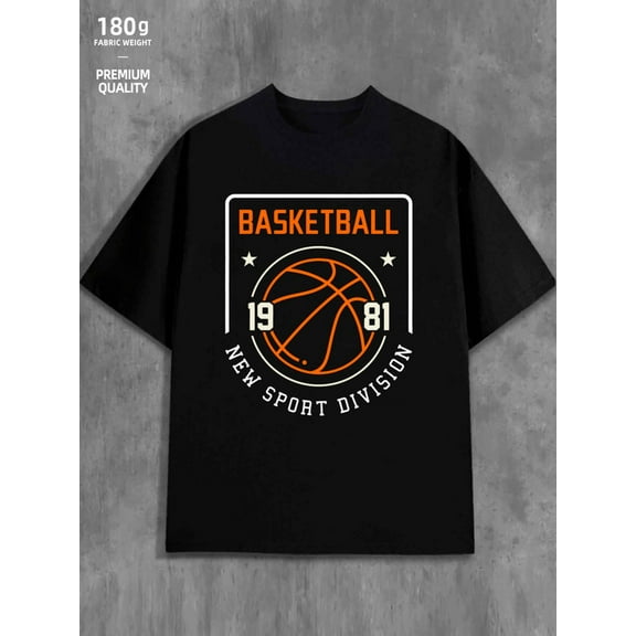 100% cotton Basketball Tee men's black Classic Unisex Shirt Short Sleeve tshirts Trendy Unisex Shirt Short Sleeve tshirts Basic Unisex Shirt Printed tshirts Retro Unisex Shirt Graphic tshirts