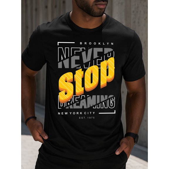 100% cotton Brooklyn Stop mens black Basic Unisex Shirt Graphic tshirts Basic Unisex Shirt Cotton tshirts Fashion Unisex Shirt Graphic tshirts Casual Unisex Shirt Graphic tshirts