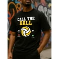 thumbnail image 1 of 100% cotton Call The Ball mens black Funny Unisex Shirt Printed tshirts Vintage Unisex Shirt Cotton tshirts Fashion Unisex Shirt Short Sleeve tshirts Original Unisex Shirt Cotton tshirts, 1 of 8