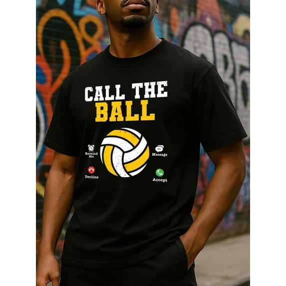100% cotton Call The Ball mens black Funny Unisex Shirt Printed tshirts Vintage Unisex Shirt Cotton tshirts Fashion Unisex Shirt Short Sleeve tshirts Original Unisex Shirt Cotton tshirts