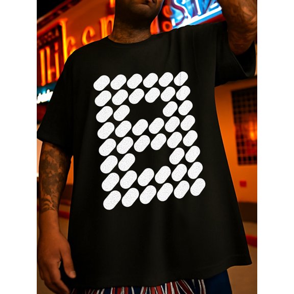 100% cotton Dot Grid mens black Trendy Unisex Shirt Graphic Tee tshirts Original Unisex Shirt Crewneck tshirts Basic Unisex Shirt Graphic Tee tshirts Classic Unisex Shirt Short Sleeve tshirts