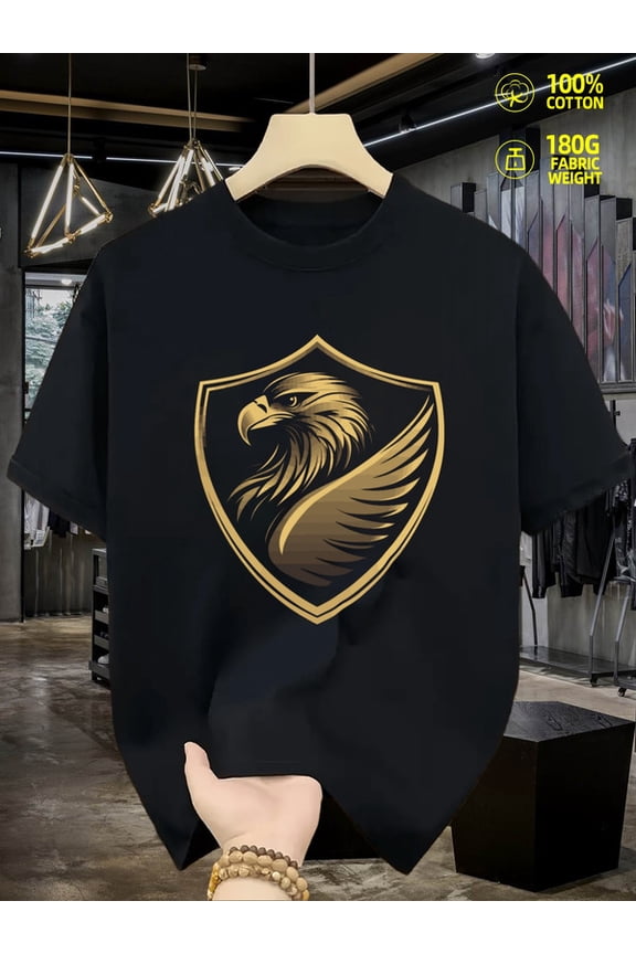 100% cotton Eagle Shield men black Funny Unisex Shirt Cotton tshirts Retro Unisex Shirt Short Sleeve tshirts Basic Unisex Shirt Graphic Tee tshirts Vintage Unisex Shirt Graphic tshirts