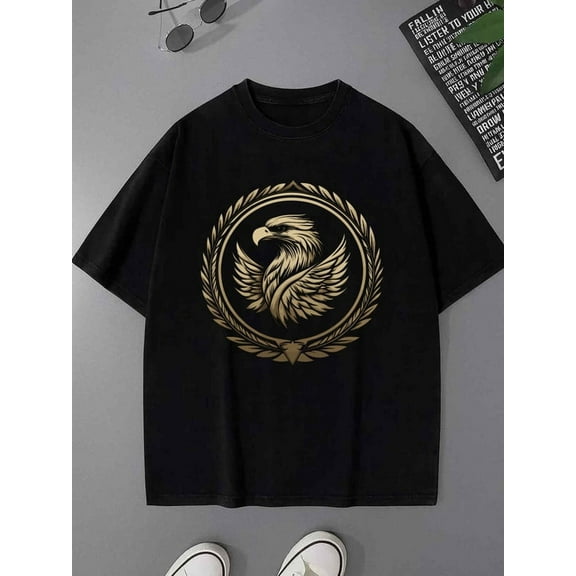 100% cotton Eagle Tee men black Trendy Unisex Shirt Graphic tshirts Retro Unisex Shirt Graphic Tee tshirts Trendy Unisex Shirt Crewneck tshirts Basic Unisex Shirt Graphic tshirts