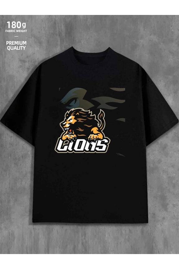 100% cotton Lion Pride men's black Funny Unisex Shirt Crewneck tshirts Classic Unisex Shirt Graphic tshirts Trendy Unisex Shirt Short Sleeve tshirts Fashion Unisex Shirt Short Sleeve tshirts