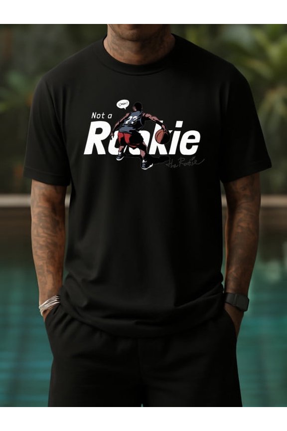100% cotton Rookie Dunks men's black Funny Unisex Shirt Graphic Tee tshirts Trendy Unisex Shirt Short Sleeve tshirts Classic Unisex Shirt Short Sleeve tshirts Retro Unisex Shirt Short Sleeve tshirts