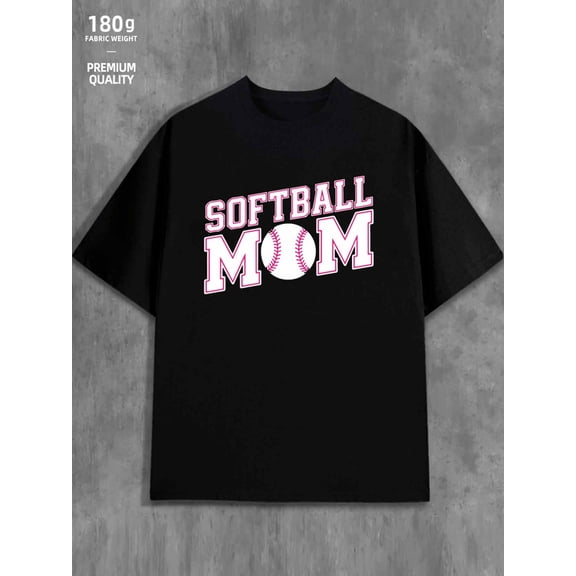100% cotton Softball Mom for men black Trendy Unisex Shirt Crewneck tshirts Funny Unisex Shirt Graphic tshirts Original Unisex Shirt Graphic Tee tshirts Basic Unisex Shirt Graphic Tee tshirts