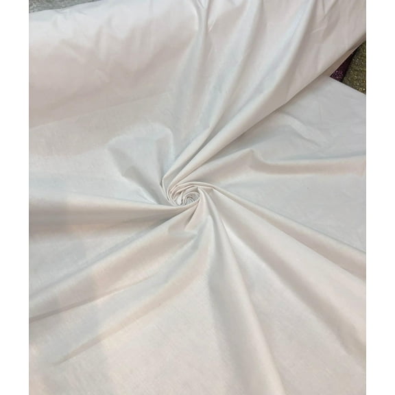 100% cotton fabric beautiful white color fabric 110 wide sold by the yard