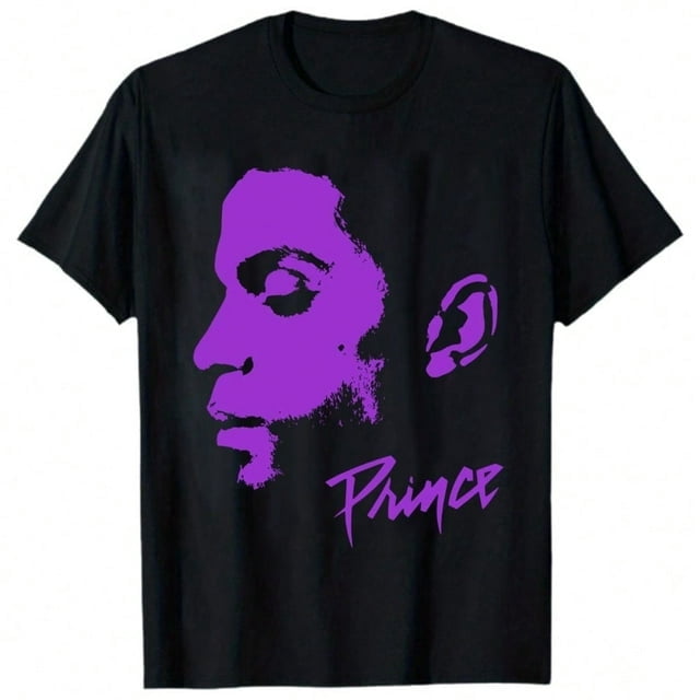 T-shirt Homme Prince - Logo Parade Signature Officiel, 100% Coton Noir | Sous Licence Officielle - 2