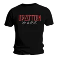 thumbnail image 1 of 100% cotton tshirts men tee 100% cotton tshirts men tee Official Led Zeppelin T Shirt Logo & Symbols Black Classic Rock Metal Band Tee, 1 of 4