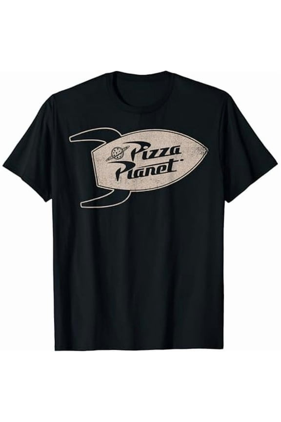 100% cotton tshirts men tee 100% cotton tshirts men tee Toy Story Pizza Planet Rocket Shuttle T-Shirt