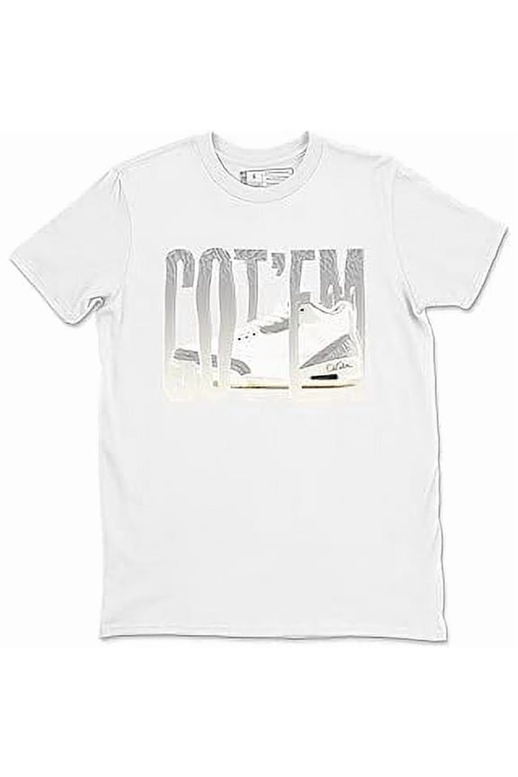 100% cotton tshirts men tee 3s Craft Ivory Design Printed Wiggling Gotem Sneaker Matching T-Shirt