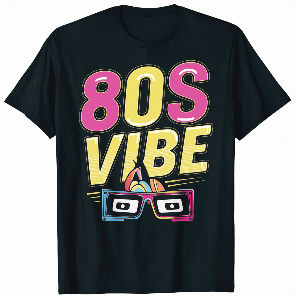 100% cotton tshirts men tee 80s Vibe 1980s Fashion 80s Theme Outfit ...