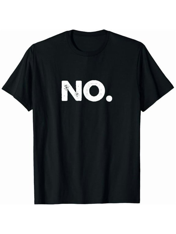 100% cotton tshirts men tee Black for both men and women No Tee Shirt T-Shirt