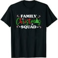 thumbnail image 1 of 100% cotton tshirts men tee Christmas Family Squad Shirts, Men Women s Xmas Matching T-Shirt Black, 1 of 7