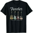thumbnail image 1 of 100% cotton tshirts men tee Fender Vintage Guitar Lineup T-Shirt, 1 of 4